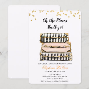 Invitación de Graduación Oh Los Lugares Adonde Ell
