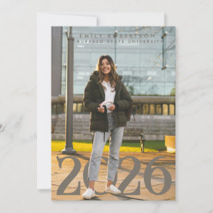 Invitación de Graduación para Estudiante Universit