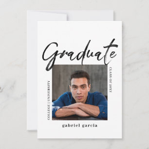 Invitación de Graduación para Fiesta con Guión de