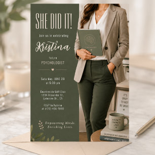 Invitación de Graduación para Futuro Psicólogo