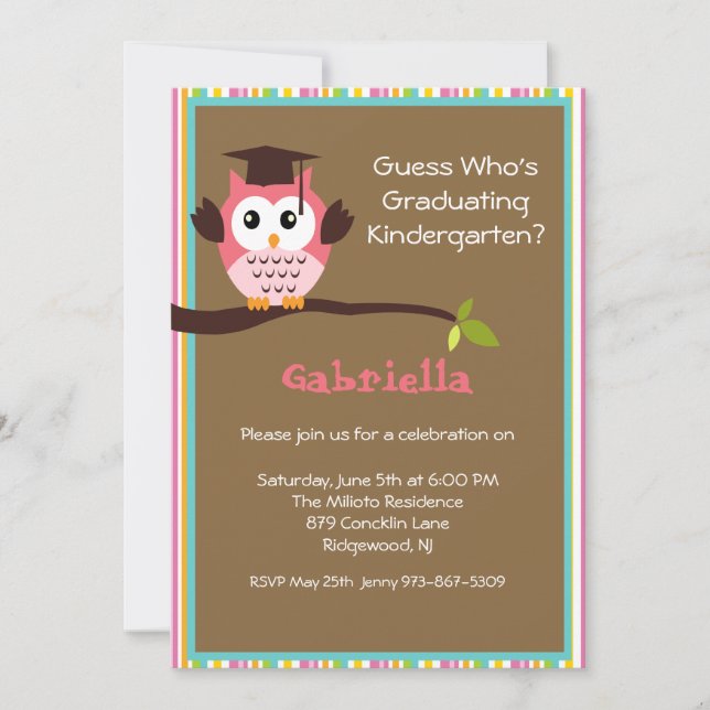 Invitación De Graduación Para Niños De La Limpieza (Anverso)