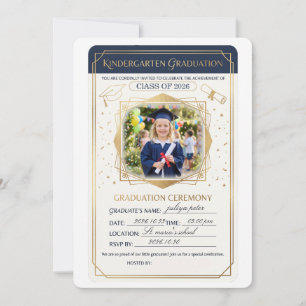Invitación de graduación para niños, Preescolar Ki