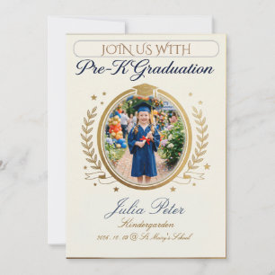 Invitación de graduación para niños, Preescolar Ki