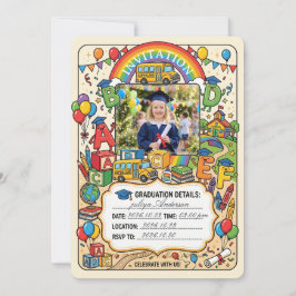 Invitación de graduación para niños, Preescolar Pr