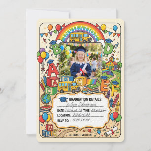 Invitación de graduación para niños, Preescolar Pr