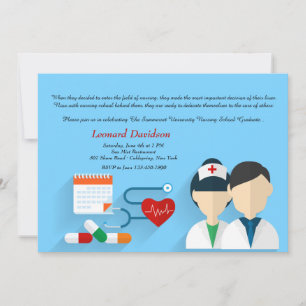Invitación de graduación para personal médico