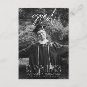 Invitación de graduación personalizada de fotograf