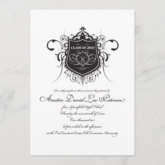Invitación de graduación personalizado para Austin