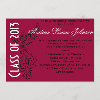 Invitación de Graduación Phoenix