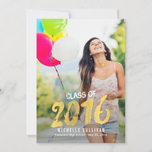 Invitación de Graduación Pintada Finamente Invita 