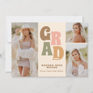 Invitación de graduación retro