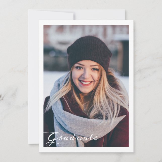 Invitación de graduación / Tarjeta de invitación (Anverso)