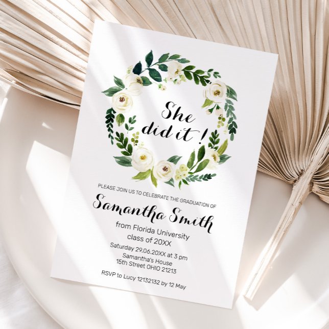 Invitación de graduación universitaria (Subido por el creador)