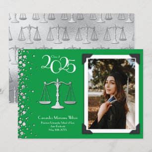 Invitación de Graduación Verde de la Facultad de D