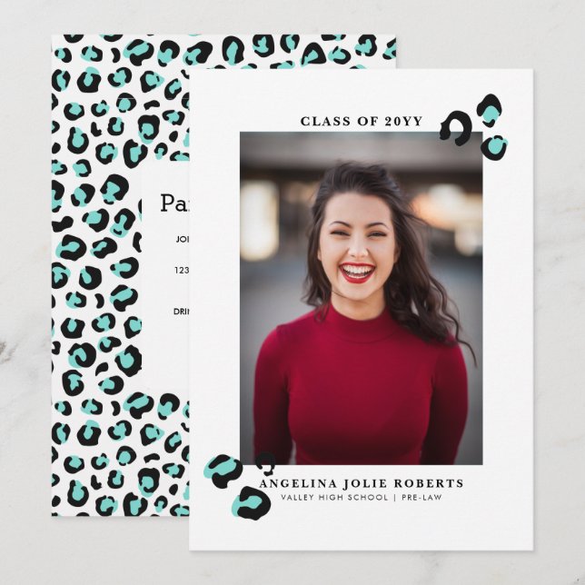 Invitación de graduación Wild One (Anverso / Reverso)