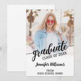 Invitación de Graduado de Foto de personalizado
