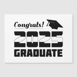 Invitación de graduado moderna 2025 ¡Felicidades!