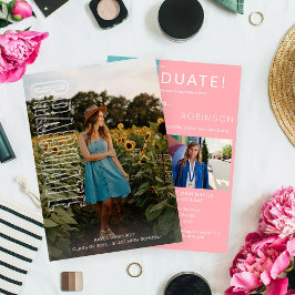 Invitación de Graduado V3 tipo de diversión fotogr