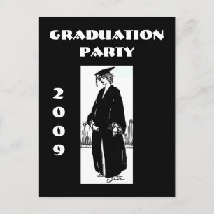 Invitación de graduado vintage