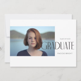 Invitación de graduados 2023 con guiones modernos