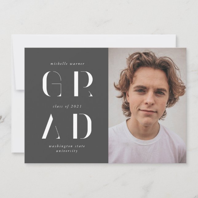 invitación de graduados de escritura moderna y ele (Anverso)