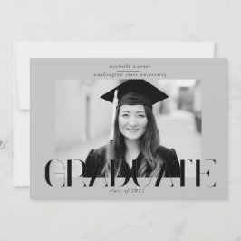 invitación de graduados de escritura moderna y ele