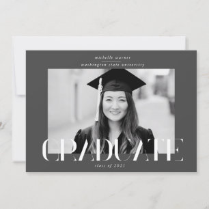 invitación de graduados de escritura moderna y ele