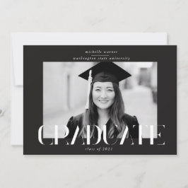 invitación de graduados de escritura moderna y ele