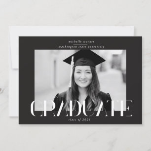 invitación de graduados de escritura moderna y ele