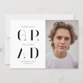 invitación de graduados de escritura moderna y ele