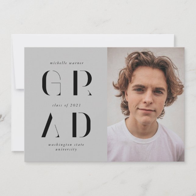 invitación de graduados de escritura moderna y ele (Anverso)