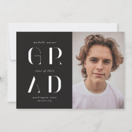 invitación de graduados de escritura moderna y ele