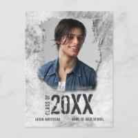 Invitación de graduados de fotografía de Grunge Mo