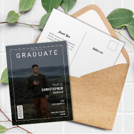 Invitación de graduados de fotografía de portada d