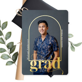 Invitación de graduados de fotografía del arco de