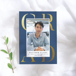 Invitación de graduados de la Marina Azul de Oro T