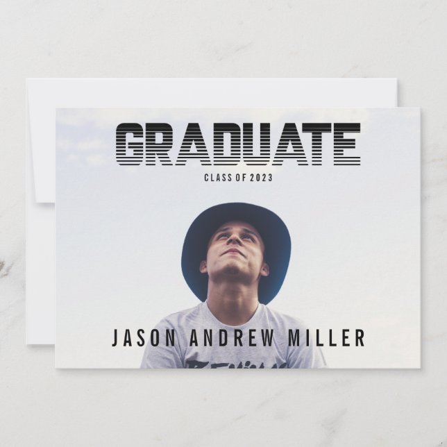 Invitación de graduados de posología en negrita y  (Anverso)