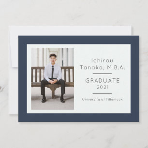 Invitación de graduados distinguida