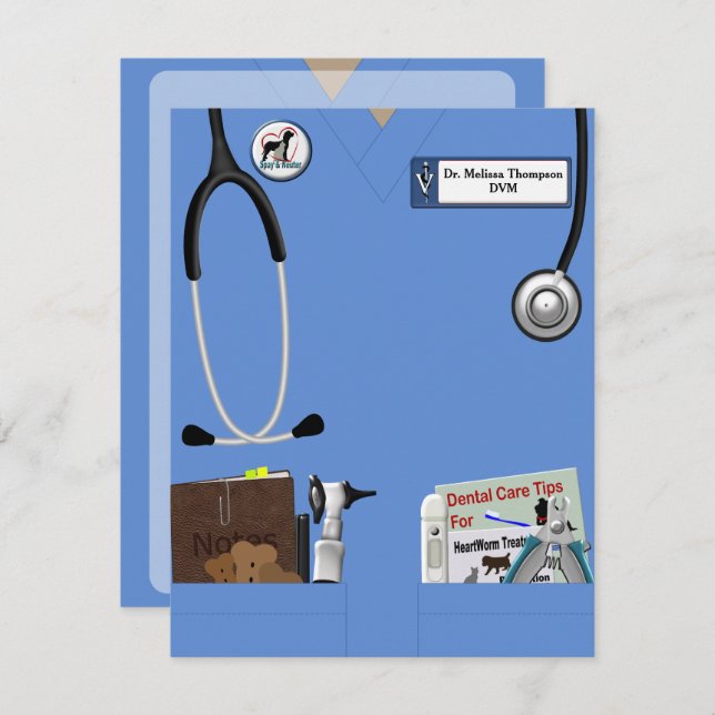 Invitación de graduados en medicina veterinaria (Anverso / Reverso)