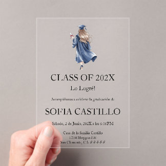 Invitación de graduation en español