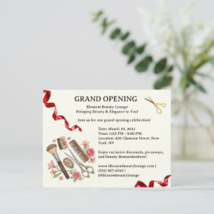 Invitación de Gran Apertura del Salón de Belleza