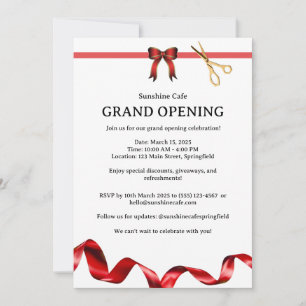 Invitación de gran inauguración