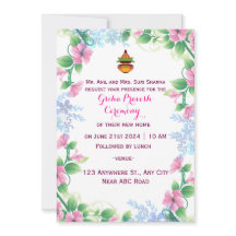 Invitación de Grihapravesh