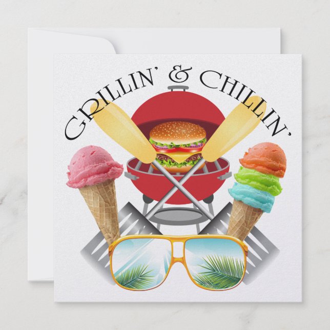 Invitación de Grillin' y Chillin (Anverso)