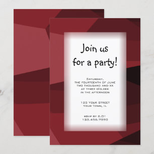 Invitación de grupo de bloques rojos para todos lo