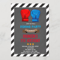 Invitación de grupo de boxeo