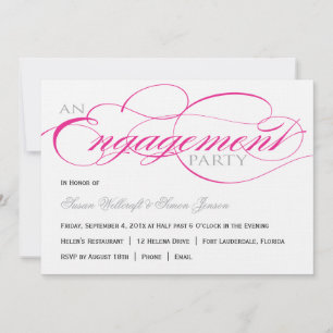 Invitación de grupo de compromiso de script rosa