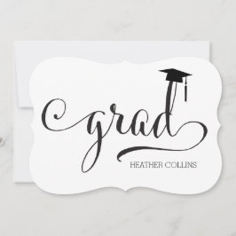 Invitación de grupo de graduación de script de Fan