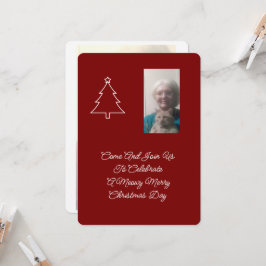 Invitación de grupo de Navidades de gato