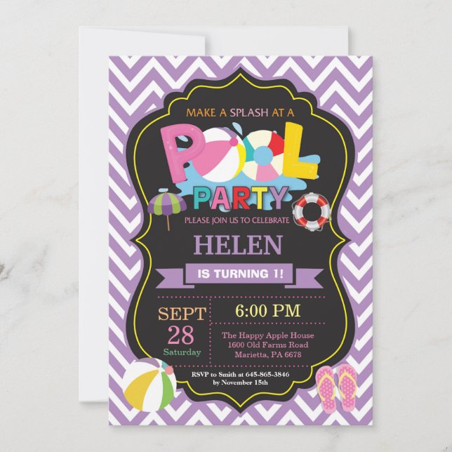 Invitación de grupo de servidores Chica de plash v (Anverso)